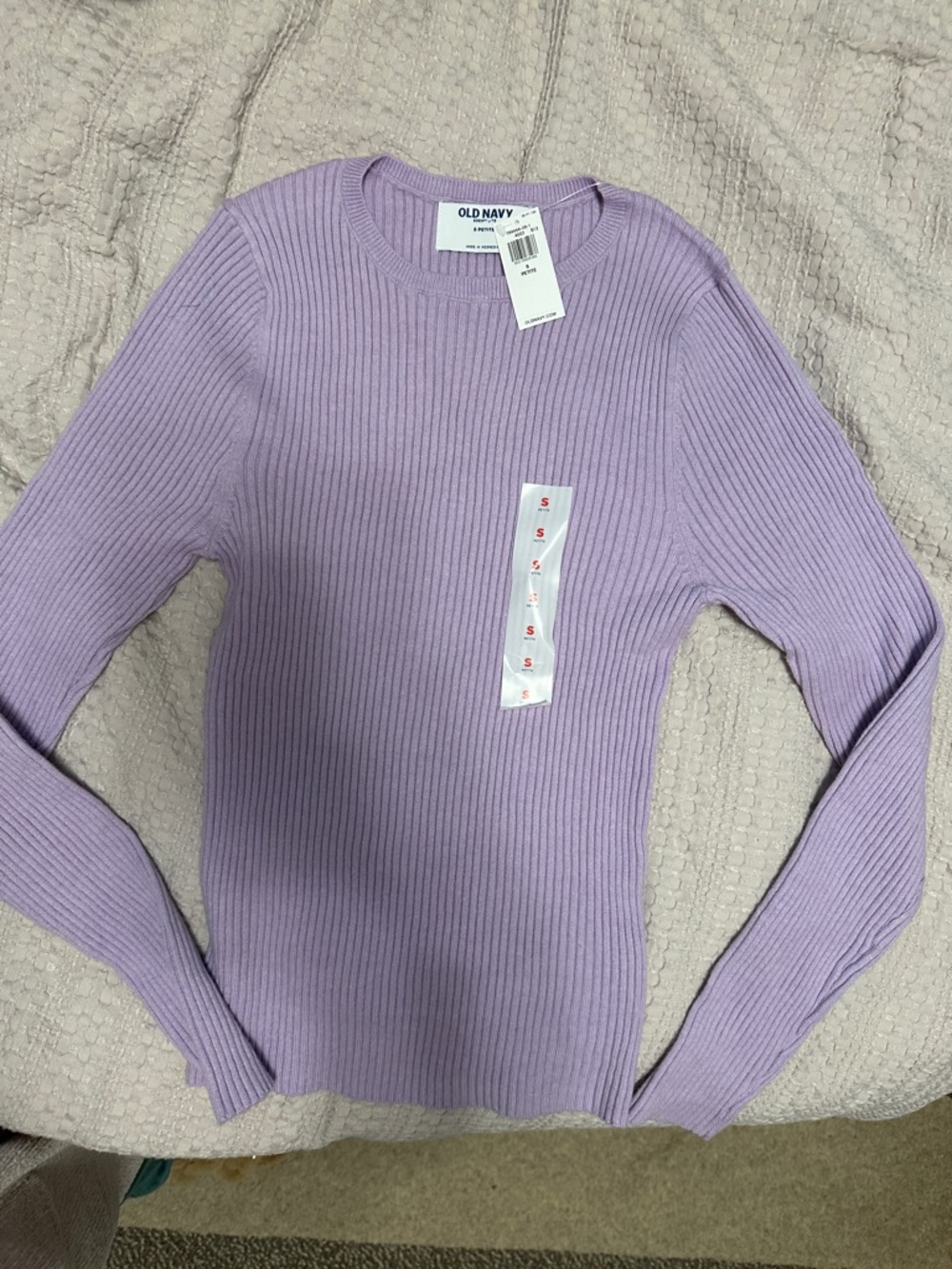Old Navy Ribbed Crewneck Sweater - Light Purple